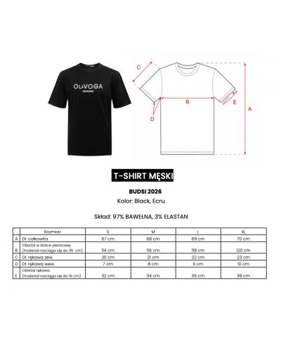 T-shirt męski OLAVOGA BUDSI 2026 ecru - FashionPlace - 9