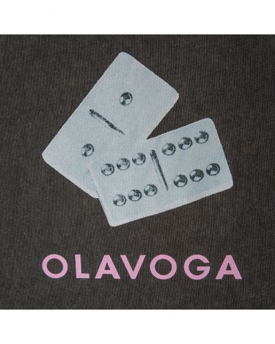 T-shirt damski OLAVOGA TAIST 2026 ciemny szary - FashionPlace - 5