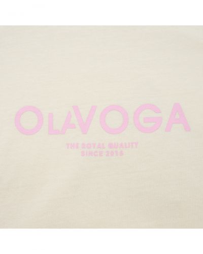 T-shirt damski OLAVOGA TAIST 2026 ecru - FashionPlace - 5