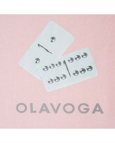 T-shirt damski OLAVOGA TAIST 2026 róż Rozmiar UNI