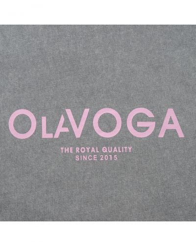 T-shirt damski OLAVOGA TAIST 2026 jasny szary - FashionPlace - 6