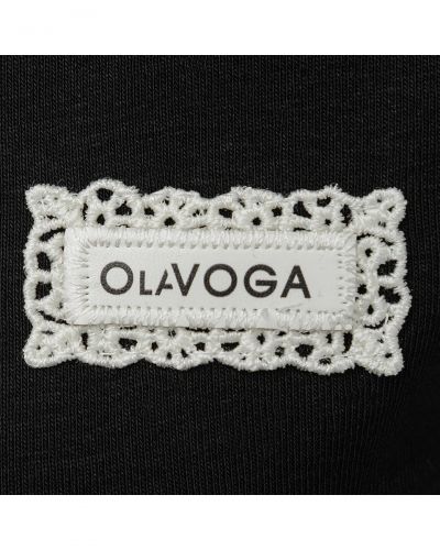 T-shirt damski OLAVOGA ALEXA 2026 czerń - FashionPlace - 5