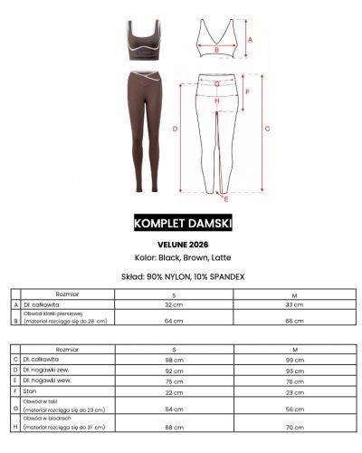 Komplet damski OLAVOGA VELUNE 2026 brąz - FashionPlace - 9