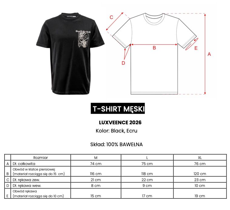 T-shirt męski OLAVOGA LUXVEENCE  2026 ecru
