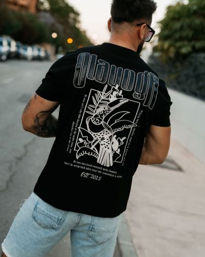 T-shirt męski OLAVOGA LUXVEENCE  2026 czerń - FashionPlace - 2