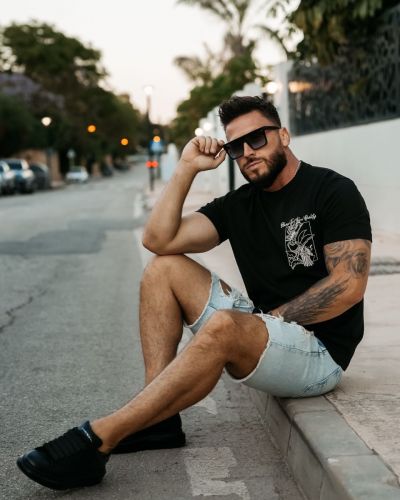 T-shirt męski OLAVOGA LUXVEENCE  2026 czerń - FashionPlace - 4