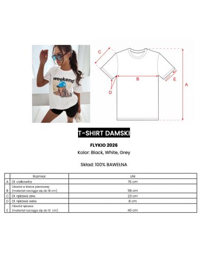 T-shirt damski OLAVOGA FLYKIO 2026 biel - FashionPlace - 7