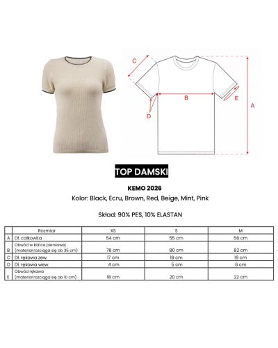 Top damski OLAVOGA KEMO 2026 czerń - FashionPlace - 4