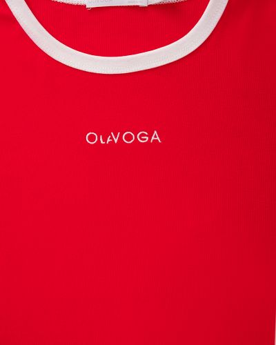 T-shirt damski OLAVOGA GABRIELA 2026 czerwień - FashionPlace - 4
