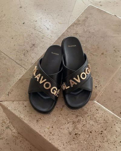 Klapki damskie OLAVOGA TILLY 2026 czerń - FashionPlace - 1