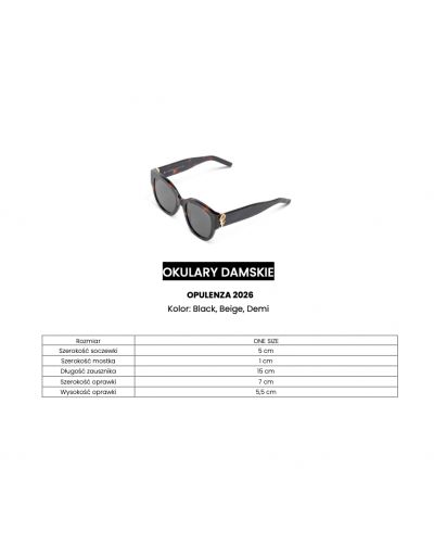 Okulary damskie OLAVOGA OPULENZA 2026 beż - FashionPlace - 7