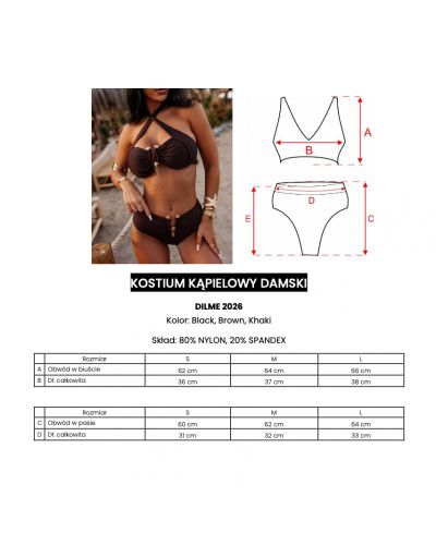 Kostium kąpielowy damski OLAVOGA DILME 2025 khaki - FashionPlace - 5