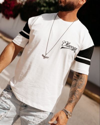 T-shirt męski OLAVOGA VALDORIN  2026 ecru - FashionPlace - 5