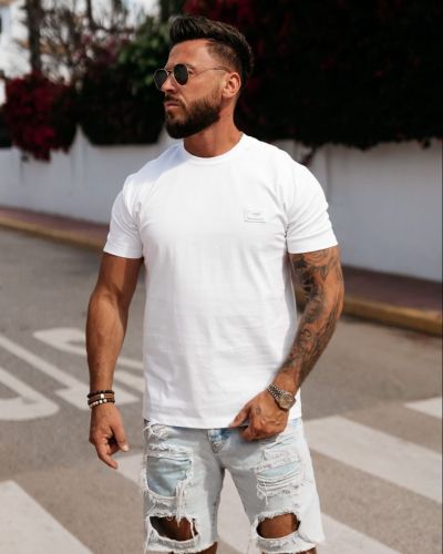 T-shirt męski OLAVOGA VEERS  2026 ecru - FashionPlace - 1
