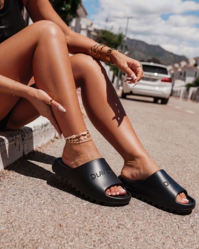 Klapki damskie OLAVOGA SLIP 2026 czerń - FashionPlace - 1
