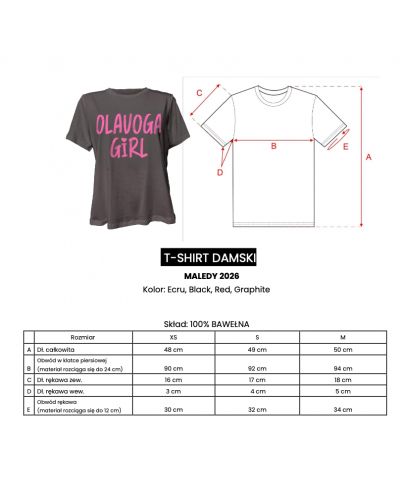 T-shirt damski OLAVOGA MALEDY 2026 ecru - FashionPlace - 5