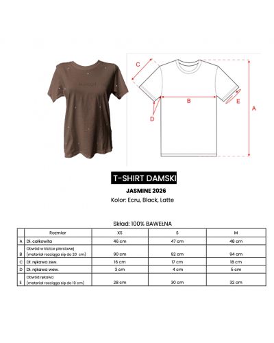 T-shirt damski OLAVOGA JASMINE 2026 czerń - FashionPlace - 4