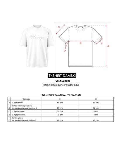 T-shirt damski OLAVOGA VELAIA 2026 ecru - FashionPlace - 5