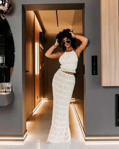 Komplet damski OLAVOGA ANITTA 2026 ecru - FashionPlace - 1