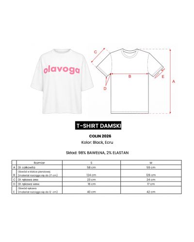 T-shirt damski OLAVOGA COLIN 2026 czerń - FashionPlace - 5