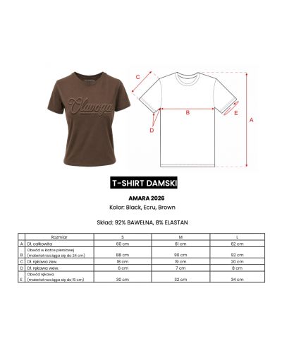 T-shirt damski OLAVOGA AMARA 2026 ecru - FashionPlace - 5