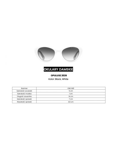 Okulary damskie OLAVOGA OPULUXE 2026 czerń - FashionPlace - 5