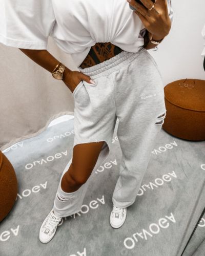 Spodnie damskie OLAVOGA VERANE 2026 szare - FashionPlace - 3