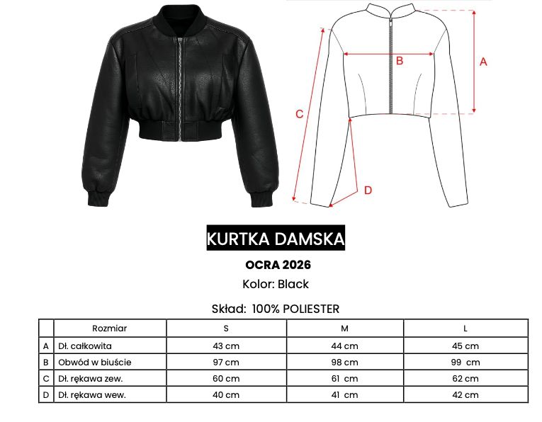 Kurtka damska OLAVOGA OCRA 2026 czerń