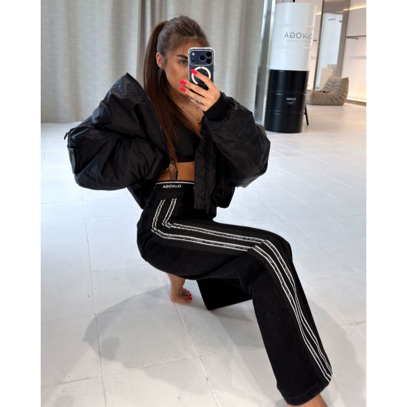 Spodnie jeansowe damskie OLAVOGA PEARL 2026 czerń - FashionPlace - 1