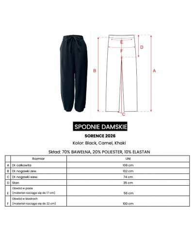 Spodnie damskie OLAVOGA SORENCE 2026 camel - FashionPlace - 4