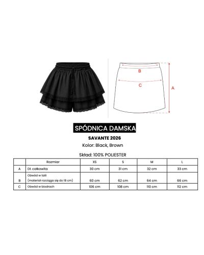 Spódnica damska OLAVOGA SAVANTE 2026 brąz - FashionPlace - 4