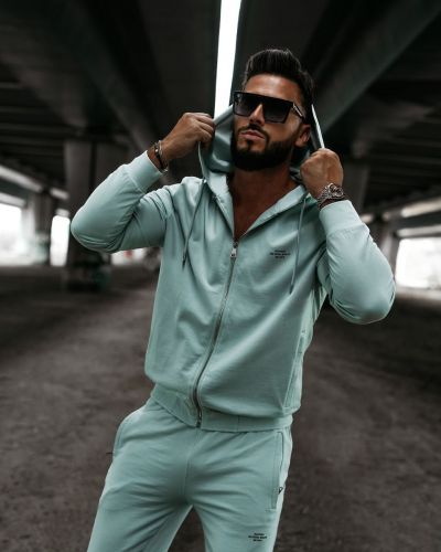 Bluza męska regular fit OLAVOGA LEOTO SWEATSHIRT 2026 mięta - FashionPlace - 1