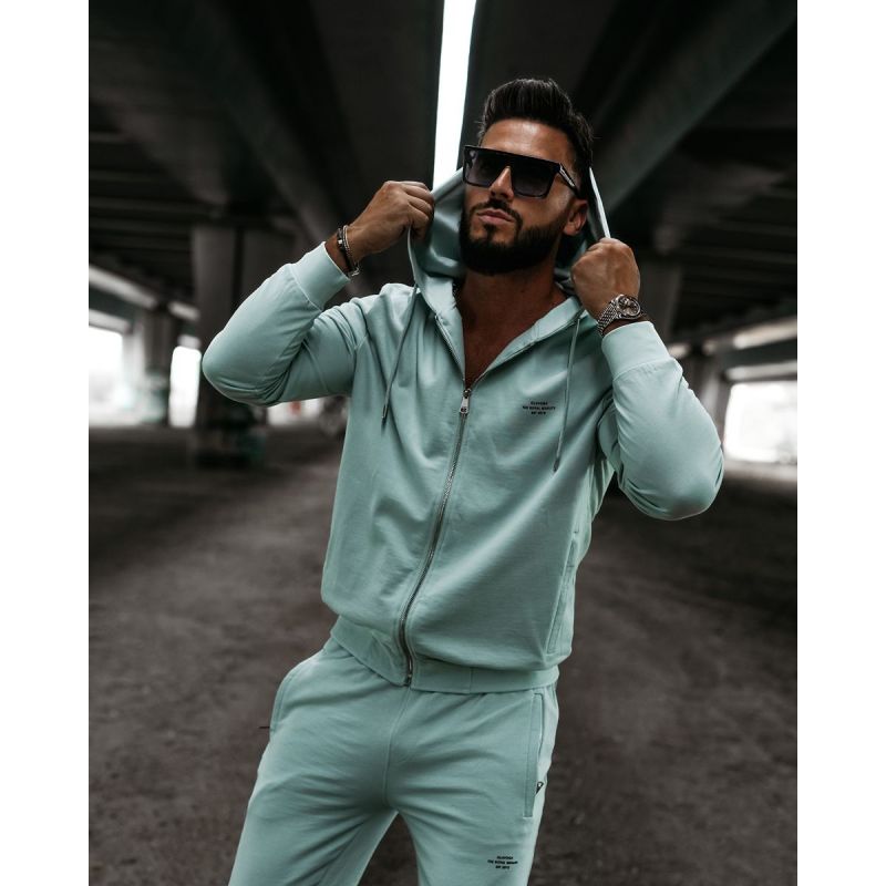 Bluza męska regular fit OLAVOGA LEOTO SWEATSHIRT 2026 mięta - FashionPlace - 1