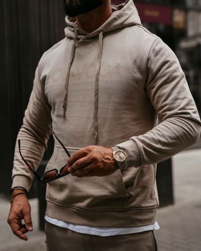 Bluza męska regular fit OLAVOGA NEVIR 2026 beż - FashionPlace - 3