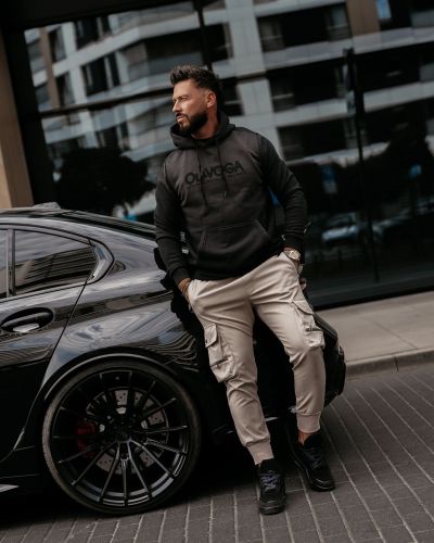 Bluza męska regular fit OLAVOGA NEVIR 2026 czerń - FashionPlace - 1