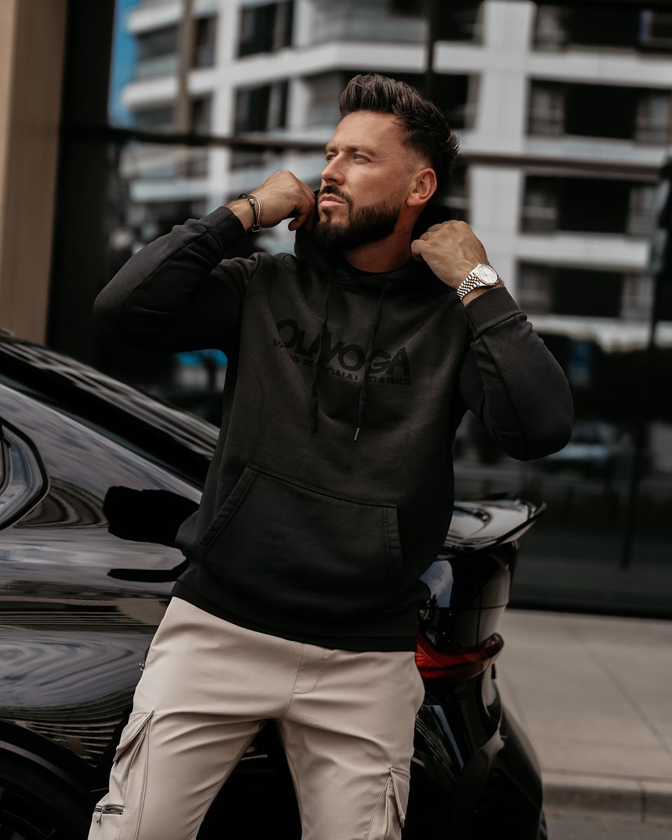 Bluza męska regular fit OLAVOGA NEVIR 2026 czerń