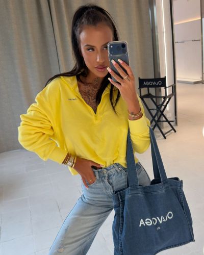 Bluza damska OLAVOGA NACY 2026 żółta - FashionPlace - 1