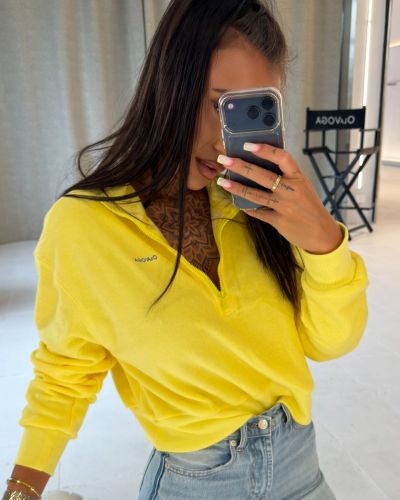 Bluza damska OLAVOGA NACY 2026 żółta - FashionPlace - 3