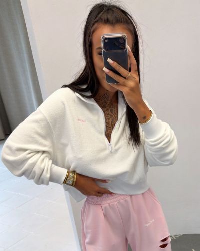 Bluza damska OLAVOGA NACY 2026 ecru - FashionPlace - 1