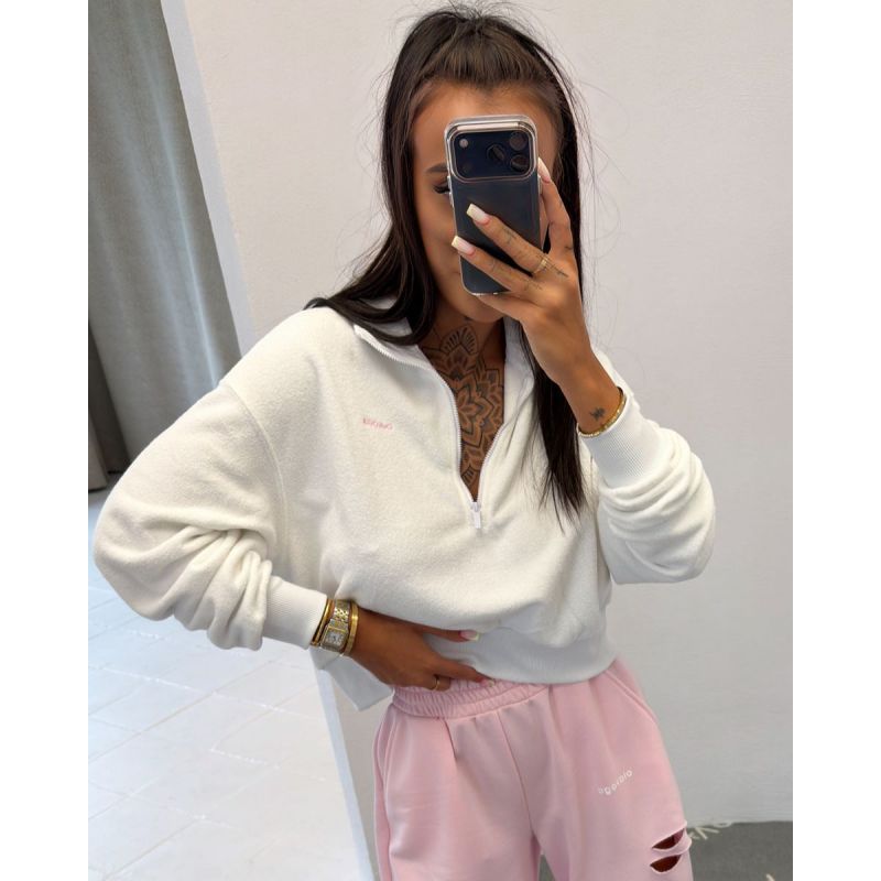 Bluza damska OLAVOGA NACY 2026 ecru - FashionPlace - 1
