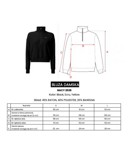 Bluza damska OLAVOGA NACY 2026 ecru - FashionPlace - 4