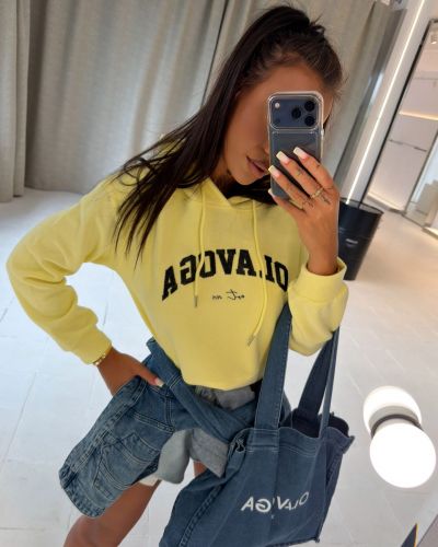 Bluza damska OLAVOGA SOVE 2026 żółta - FashionPlace - 2