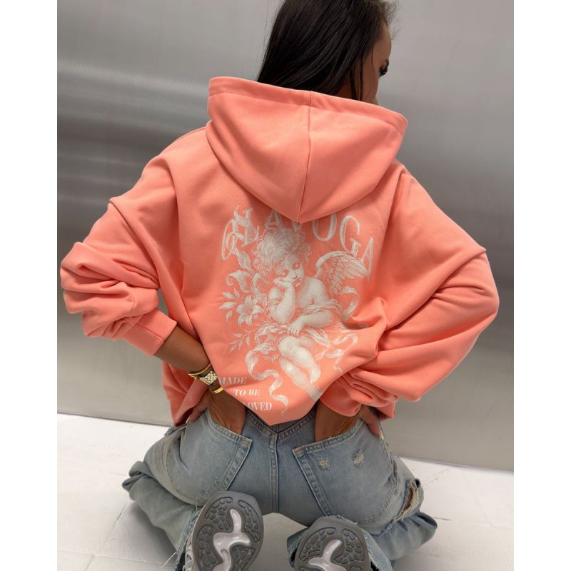 Bluza damska OLAVOGA SANTEA 2026 brzoskwiniowa - FashionPlace - 1