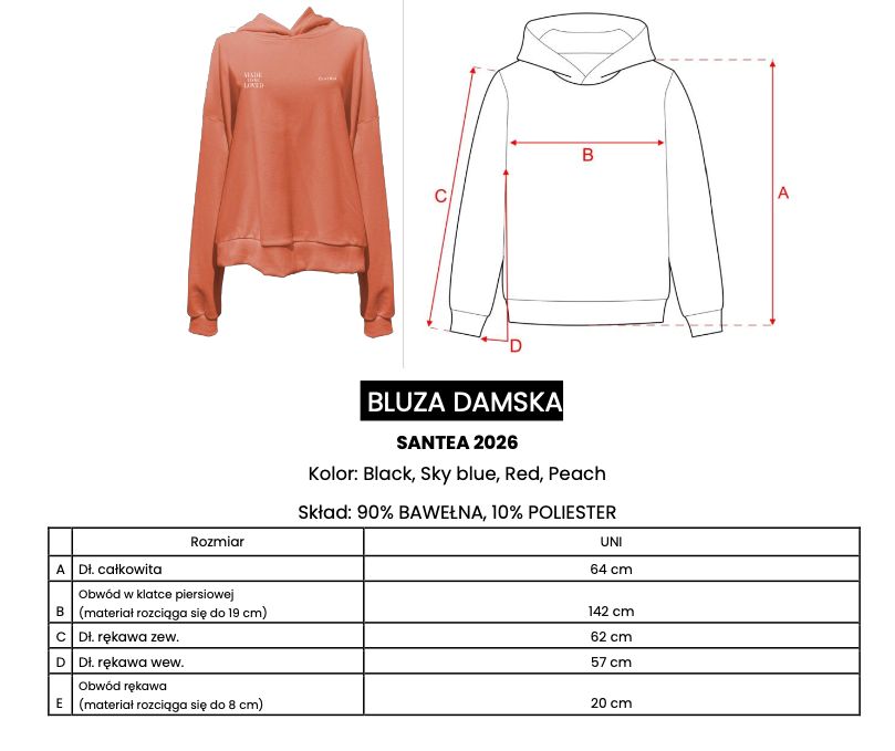 Bluza damska OLAVOGA SANTEA 2026 sky blue