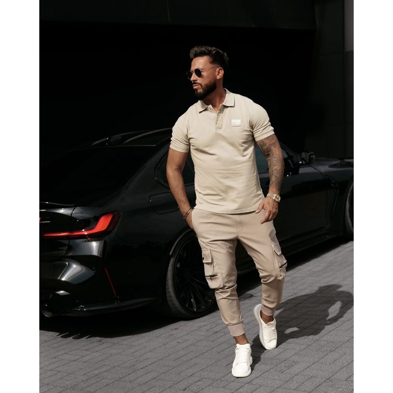 T-shirt męski slim fit OLAVOGA BALARDI 2026 oliwkowy - FashionPlace - 1