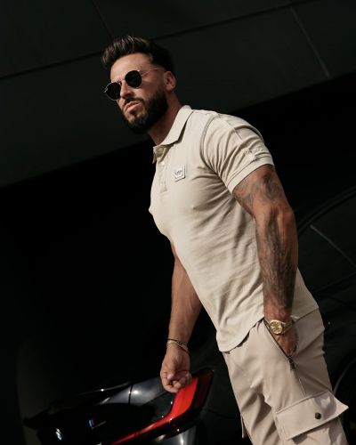 T-shirt męski slim fit OLAVOGA BALARDI 2026 oliwkowy - FashionPlace - 2