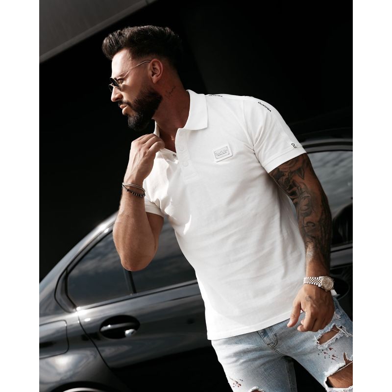 T-shirt męski slim fit OLAVOGA BALARDI 2026 ecru - FashionPlace - 1