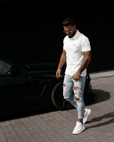 T-shirt męski slim fit OLAVOGA BALARDI 2026 ecru - FashionPlace - 3