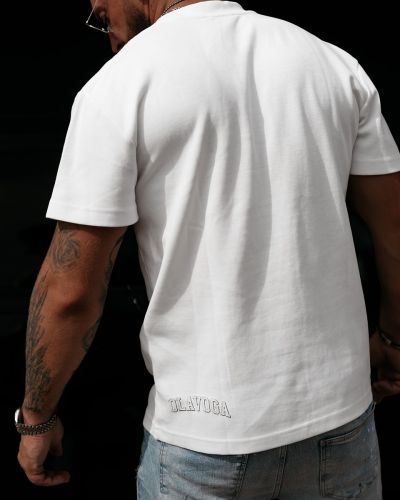 T-shirt męski regular fit OLAVOGA GIVENCE 2026 ecru - FashionPlace - 4