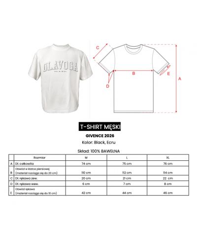 T-shirt męski regular fit OLAVOGA GIVENCE 2026 czerń - FashionPlace - 6